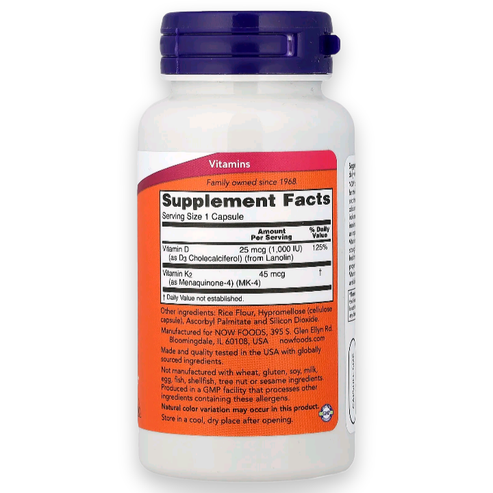 Vitamina D3 &K2 120 capsules